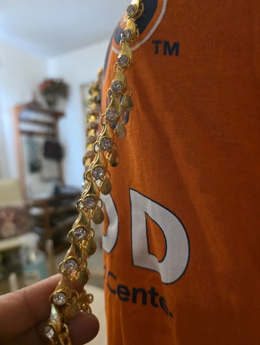 Gold Tone Dangle Coin Belly Chain Waist Belt